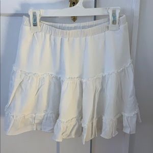 Princess Polly white mini skirt